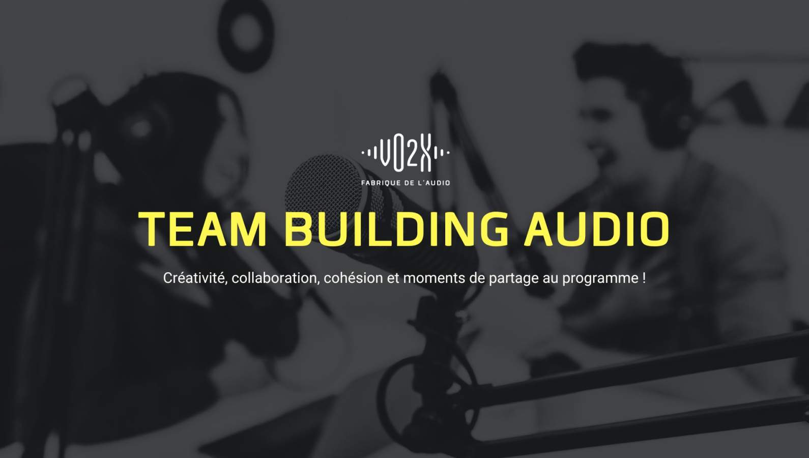 team building audio VO2X